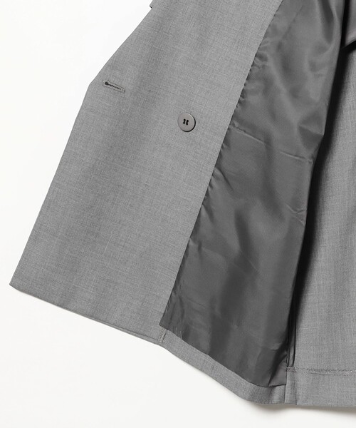 Ray BEAMS(レイビームス)の「4ボタン ダブル ハーフスリーブ ジャケット 26SS(テーラードジャケット・レディース・グレー/ブラック・0/1)」の15枚目の写真