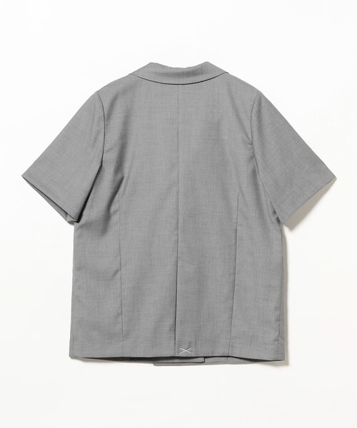 Ray BEAMS(レイビームス)の「4ボタン ダブル ハーフスリーブ ジャケット 26SS(テーラードジャケット・レディース・グレー/ブラック・0/1)」の16枚目の写真