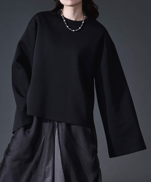 Ellno Loset(エルノロゼット)の「バックフラワー刺繍ポンチロンT(Tシャツ/カットソー・メンズ・ブラック/オフホワイト・LARGE/MEDIUM/SMALL)」の22枚目の写真