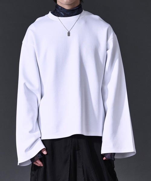 Ellno Loset(エルノロゼット)の「バックフラワー刺繍ポンチロンT(Tシャツ/カットソー・メンズ・ブラック/オフホワイト・LARGE/MEDIUM/SMALL)」の15枚目の写真