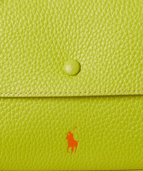 POLO RALPH LAUREN(ポロ ラルフ ローレン)の「Polo Play レザー ミニ エンベロープ バッグ(ハンドバッグ・レディース・イエロー・ONE)」の8枚目の写真