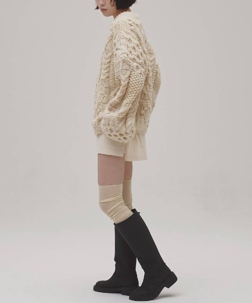 TODAYFUL（トゥデイフル）の「【TODAYFUL/トゥデイフル】Pattern Hand Knit/パターンハンドニット（ニット/セーター・レディース・キナリ/ブラウン・FREE）」の6枚目の写真