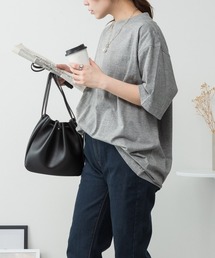 M-5L オーバーサイズ コットンパネルTシャツ