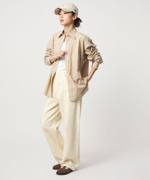 CITEN(シテン)の「<CITEN>ダメージデニムストレートパンツ オフホワイト(デニムパンツ・レディース・オフホワイト・L/M/S)」の3枚目の写真