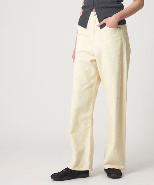 CITEN(シテン)の「<CITEN>ダメージデニムストレートパンツ オフホワイト(デニムパンツ・レディース・オフホワイト・L/M/S)」の5枚目の写真