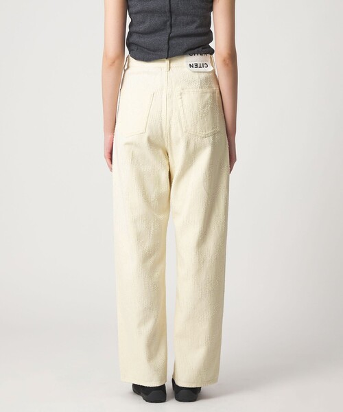 CITEN(シテン)の「<CITEN>ダメージデニムストレートパンツ オフホワイト(デニムパンツ・レディース・オフホワイト・L/M/S)」の10枚目の写真