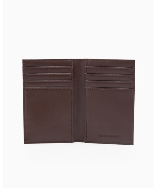 EMPORIO ARMANI（エンポリオアルマーニ）の「【エンポリオ アルマーニ】ASV 縦型カードホルダー エンボススエード（名刺入れ・メンズ・ブラウン系その他/グレイッシュベージュ・FREE）」の5枚目の写真