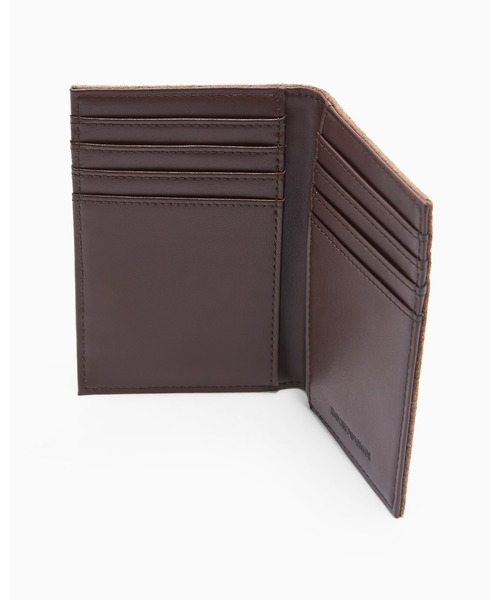 EMPORIO ARMANI（エンポリオアルマーニ）の「【エンポリオ アルマーニ】ASV 縦型カードホルダー エンボススエード（名刺入れ・メンズ・ブラウン系その他/グレイッシュベージュ・FREE）」の6枚目の写真