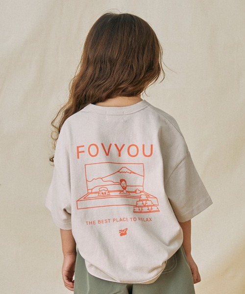 FOV(フォブ)の「FOV/フォブ FOV/フォブの湯Tシャツ(Tシャツ/カットソー・キッズ・ホワイト/ベージュ系その他/ブラック・S/M/L/XL)」の3枚目の写真