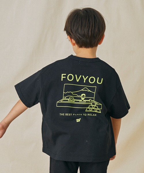 FOV(フォブ)の「FOV/フォブ FOV/フォブの湯Tシャツ(Tシャツ/カットソー・キッズ・ホワイト/ベージュ系その他/ブラック・S/M/L/XL)」の2枚目の写真
