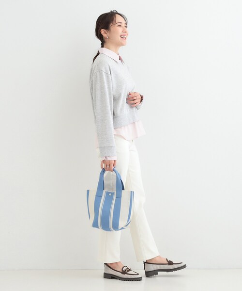 SHOO・LA・RUE（シューラルー）の「ニットランチトートバッグ（トートバッグ・レディース・グレー系3/ブラック系5/ブラック系/ブルー系・00）」の19枚目の写真