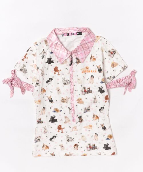 L.H.P(エルエイチピー)の「CFIERCE/フィアス/PUPPY SLIM POLO(ポロシャツ・レディース・ホワイト・S/M)」の6枚目の写真