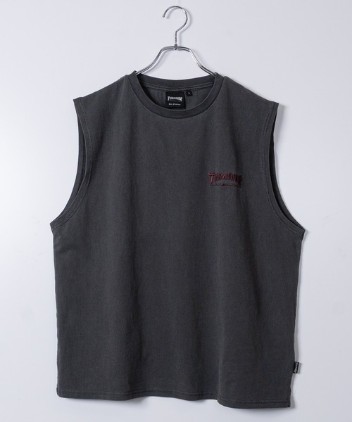 THRASHER(スラッシャー)の「【at】〔THRASHER/スラッシャー〕SKATEGOAT LOGO ピグメント ノースリーブ(タンクトップ・メンズ・グレー系2/グレー系1/ライトグレー系1・MEDIUM/LARGE/X-LARGE)」の8枚目の写真