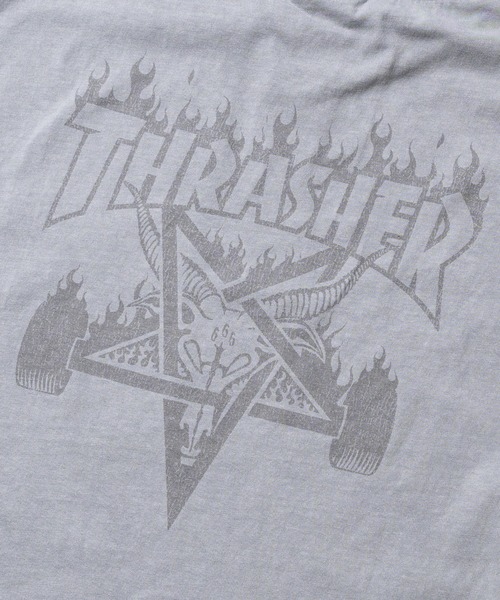 THRASHER(スラッシャー)の「【at】〔THRASHER/スラッシャー〕SKATEGOAT LOGO ピグメント ノースリーブ(タンクトップ・メンズ・グレー系2/グレー系1/ライトグレー系1・MEDIUM/LARGE/X-LARGE)」の14枚目の写真