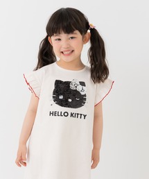sanrio（サンリオ）の「〈サンリオ〉スパンコール刺繍 肩フリルワンピース（ワンピース）」