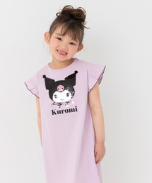 sanrio（サンリオ）の「〈サンリオ〉スパンコール刺繍 肩フリルワンピース（ワンピース）」