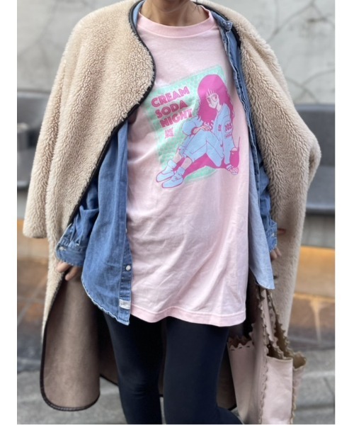 CASA FLINE(カーサフライン)の「【ETHICALTOMORROW】CREAM SODA Tee Shirts(Tシャツ/カットソー・レディース・ホワイト/ピンク/グリーン・FREE)」の6枚目の写真