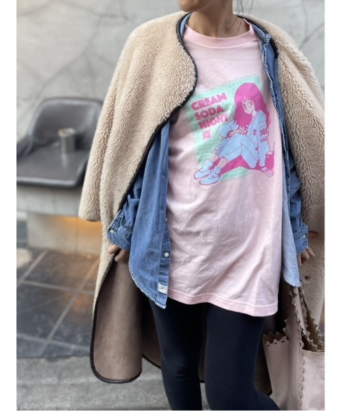 CASA FLINE(カーサフライン)の「【ETHICALTOMORROW】CREAM SODA Tee Shirts(Tシャツ/カットソー・レディース・ホワイト/ピンク/グリーン・FREE)」の5枚目の写真