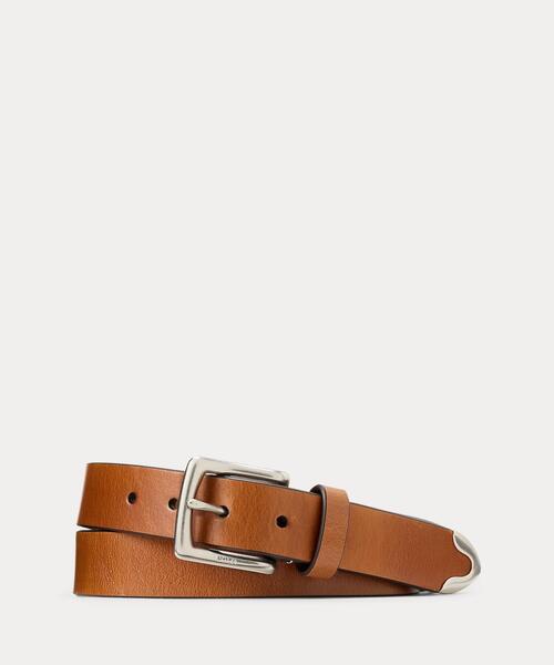 ウエスタン レザー ドレス ベルト（ベルト）｜POLO RALPH LAUREN（ポロ