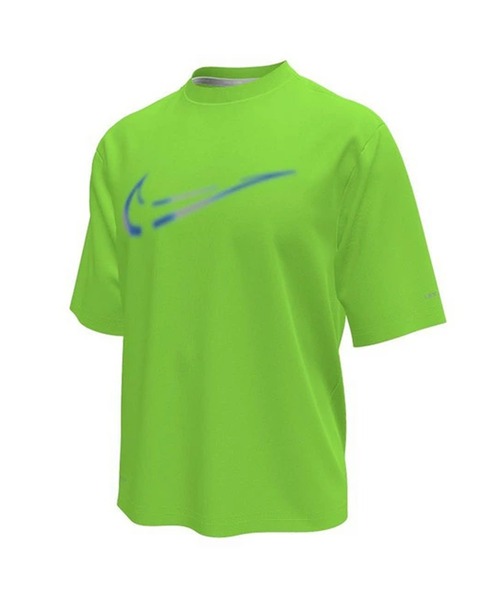 NIKE(ナイキ)の「NIKE/ナイキ キッズ 水着 ラッシュガード 半袖 Tシャツ UVカット スプレースウッシュ ハイドロガード NESSG828(ラッシュガード・キッズ・ライトグリーン/ブラック/ホワイト・140cm/130cm/160cm/150cm)」の8枚目の写真