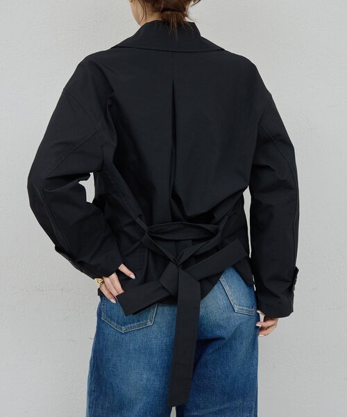 GALLARDAGALANTE（ガリャルダガランテ）の「【HERITANOVUM】ウォータープルーフショートコート（その他アウター・レディース・ブラック/ベージュ・FREE）」の6枚目の写真