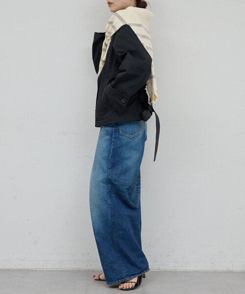 GALLARDAGALANTE（ガリャルダガランテ）の「【HERITANOVUM】ウォータープルーフショートコート（その他アウター・レディース・ブラック/ベージュ・FREE）」の10枚目の写真