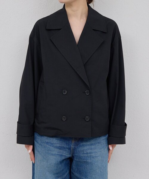 GALLARDAGALANTE（ガリャルダガランテ）の「【HERITANOVUM】ウォータープルーフショートコート（その他アウター・レディース・ブラック/ベージュ・FREE）」の13枚目の写真