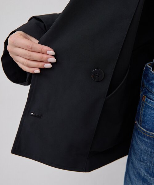 GALLARDAGALANTE（ガリャルダガランテ）の「【HERITANOVUM】ウォータープルーフショートコート（その他アウター・レディース・ブラック/ベージュ・FREE）」の17枚目の写真