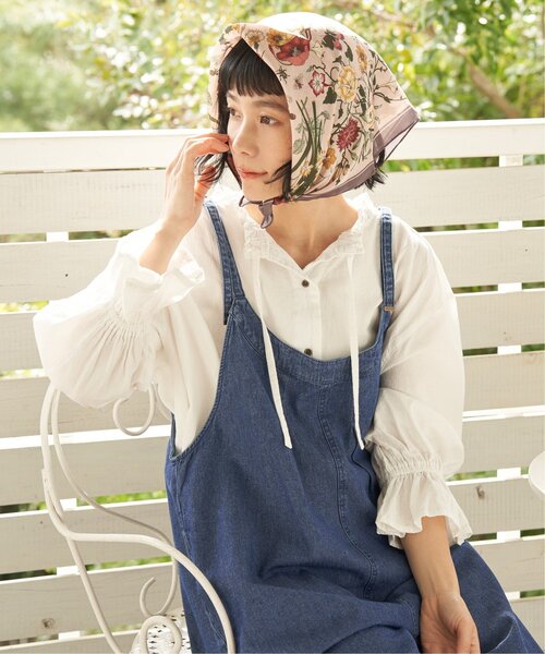 LBC（エルビーシー）の「デニムコットンシャーリングブラウス（シャツ/ブラウス・レディース・ブルー/ブラック/ホワイト・M）」の2枚目の写真