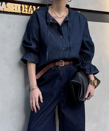 LBC | デニムコットンシャーリングブラウス(シャツ/ブラウス)