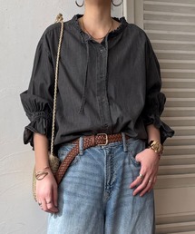 LBC | デニムコットンシャーリングブラウス(シャツ/ブラウス)