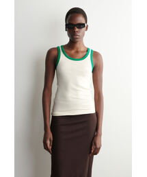 COS（コス）の「リブ編みコットンタンクトップ（タンクトップ）」