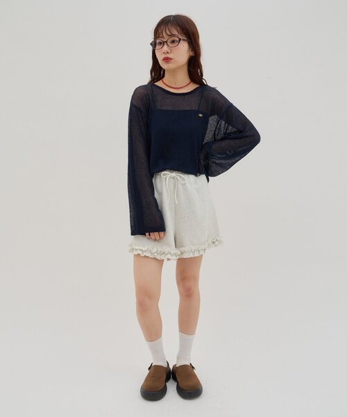 DISCOAT(ディスコート)の「【umm.】フリルショートパンツ(その他パンツ・レディース・グレー/ライトベージュ/ネイビー・FREE)」の20枚目の写真