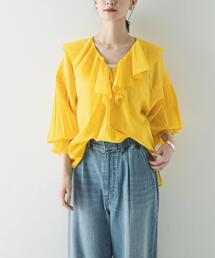 URBAN RESEARCH | 『一部WEB限定カラー』コットンボイルラッフルブラウス(シャツ/ブラウス)