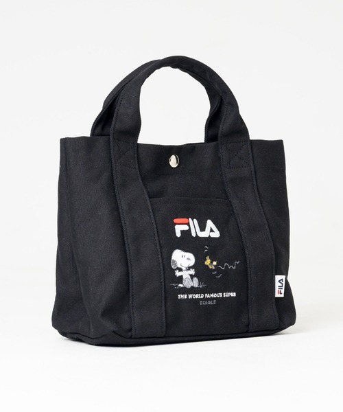 FILA(フィラ)の「FILA Peanuts/フィラ ピーナッツ SNOOPY トートバッグ キャンバス 内側仕切り(トートバッグ・レディース・ブラック/ベージュ/ネイビー・FREE)」の5枚目の写真