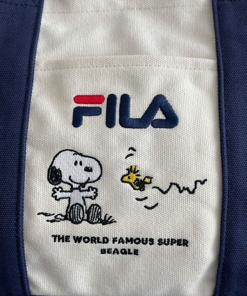 FILA(フィラ)の「FILA Peanuts/フィラ ピーナッツ SNOOPY トートバッグ キャンバス 内側仕切り(トートバッグ・レディース・ブラック/ベージュ/ネイビー・FREE)」の22枚目の写真
