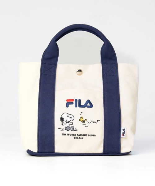 FILA(フィラ)の「FILA Peanuts/フィラ ピーナッツ SNOOPY トートバッグ キャンバス 内側仕切り(トートバッグ・レディース・ブラック/ベージュ/ネイビー・FREE)」の15枚目の写真