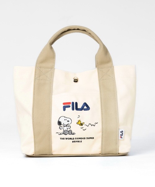 FILA(フィラ)の「FILA Peanuts/フィラ ピーナッツ SNOOPY トートバッグ キャンバス 内側仕切り(トートバッグ・レディース・ブラック/ベージュ/ネイビー・FREE)」の14枚目の写真