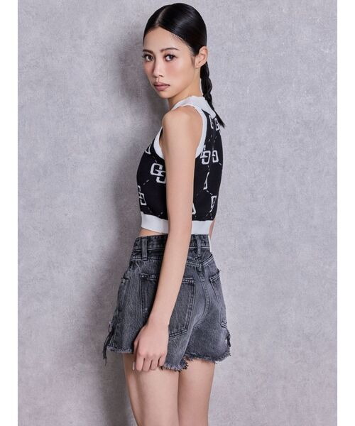 GYDA（ジェイダ）の「GG glitter quilting アメスリ KT TO（ニット/セーター・レディース・ピンク/ミント/ブラック/オフホワイト・FREE）」の15枚目の写真