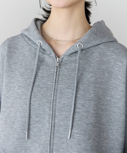 pocket（ポケット）の「ダンボールWジップパーカー（パーカー・レディース・オフホワイト/グレー/ブラック・FREE）」の13枚目の写真