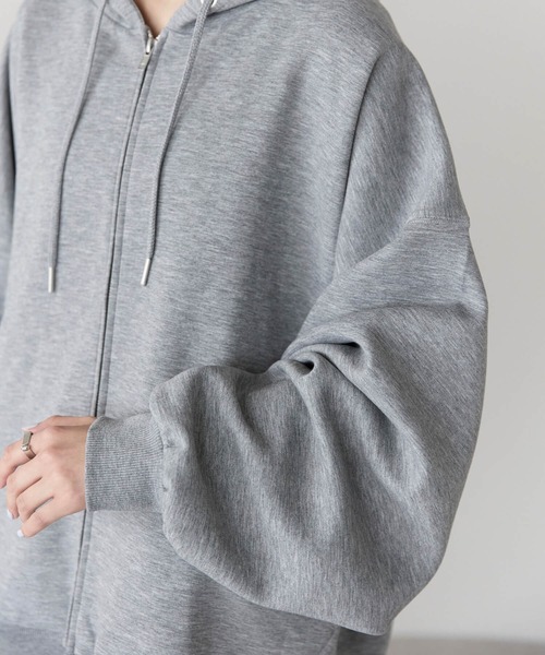 pocket（ポケット）の「ダンボールWジップパーカー（パーカー・レディース・オフホワイト/グレー/ブラック・FREE）」の14枚目の写真