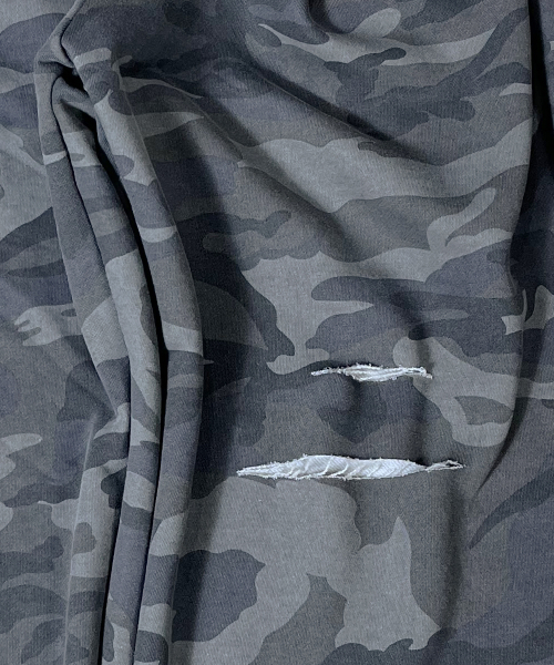 SK8ER ROCK(スケーターロック)の「Cut Off Camouflage Sweat Wide Pants ((gray))(スウェットパンツ・レディース・その他・LARGE/MEDIUM)」の4枚目の写真