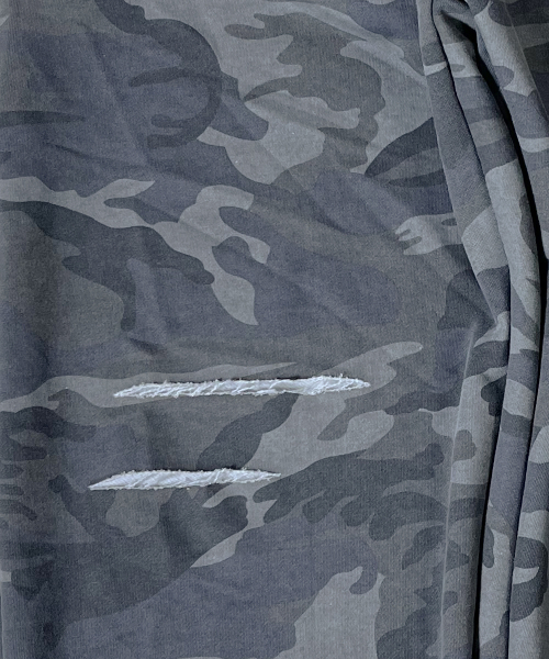 SK8ER ROCK(スケーターロック)の「Cut Off Camouflage Sweat Wide Pants ((gray))(スウェットパンツ・レディース・その他・LARGE/MEDIUM)」の3枚目の写真
