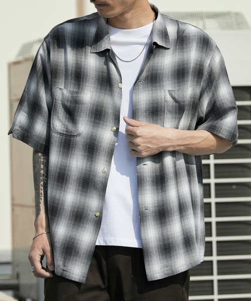 TOWNCRAFT/タウンクラフト 60S LOOP COLLAR SHIRT オンブレチェック