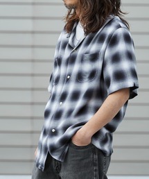 TOWNCRAFT/タウンクラフト 60S LOOP COLLAR SHIRT オンブレチェック オープンカラー 2026年 夏 夏服