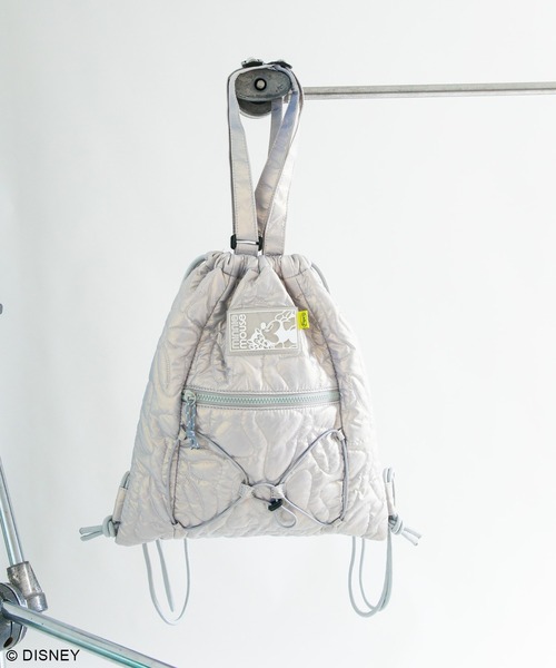 Disney（ディズニー）の「ディズニー/キルティングナップサック（バックパック/リュック・レディース・ブラック/シルバー・FREE）」の20枚目の写真