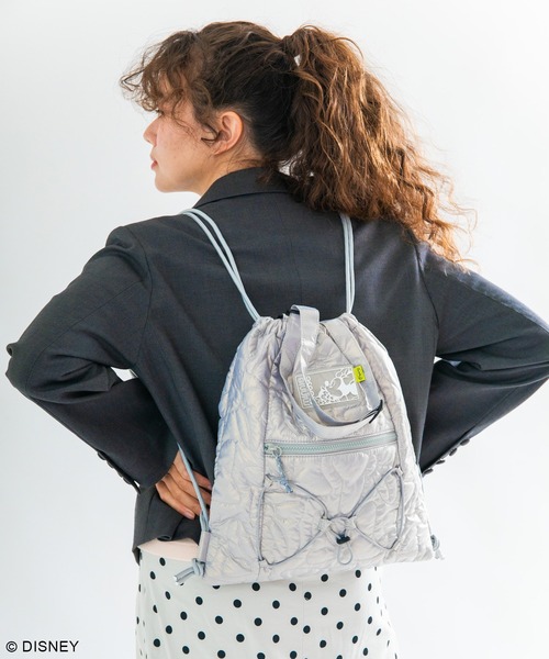 Disney（ディズニー）の「ディズニー/キルティングナップサック（バックパック/リュック・レディース・ブラック/シルバー・FREE）」の16枚目の写真