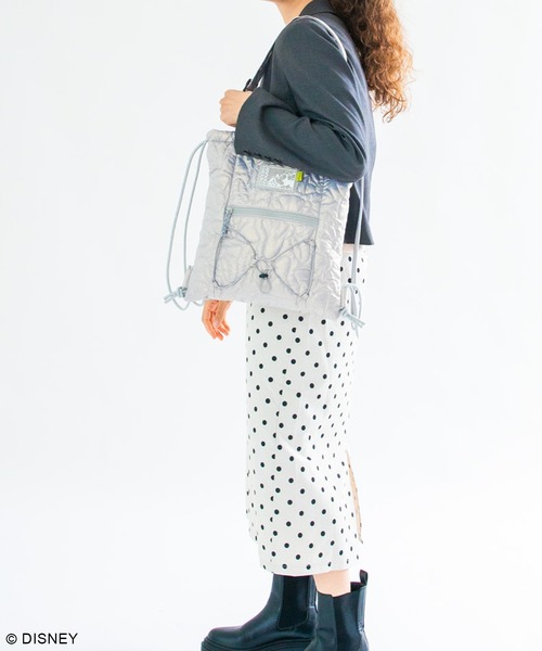 Disney（ディズニー）の「ディズニー/キルティングナップサック（バックパック/リュック・レディース・ブラック/シルバー・FREE）」の18枚目の写真