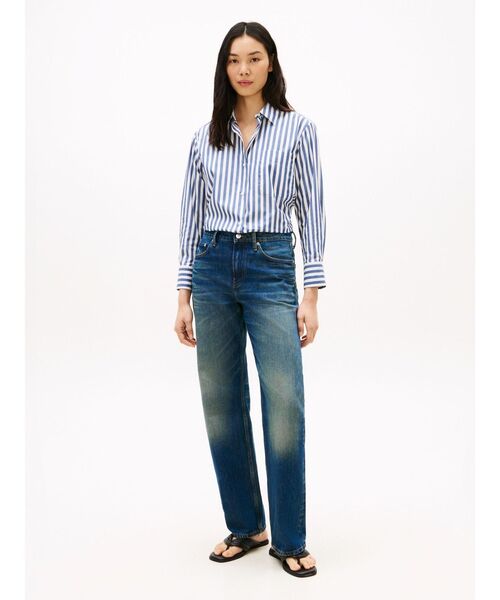 TOMMY HILFIGER（トミーヒルフィガー）の「AF ESS POPLIN EASY FIT SHIRT（シャツ/ブラウス・レディース・マルチ・32inch/34inch/36inch）」の3枚目の写真
