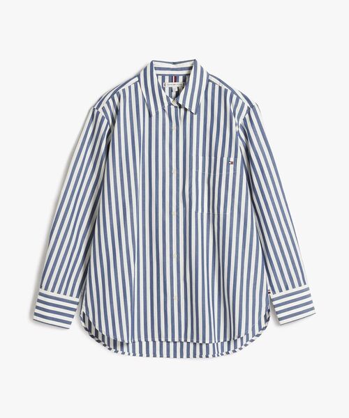 TOMMY HILFIGER（トミーヒルフィガー）の「AF ESS POPLIN EASY FIT SHIRT（シャツ/ブラウス・レディース・マルチ・32inch/34inch/36inch）」の5枚目の写真